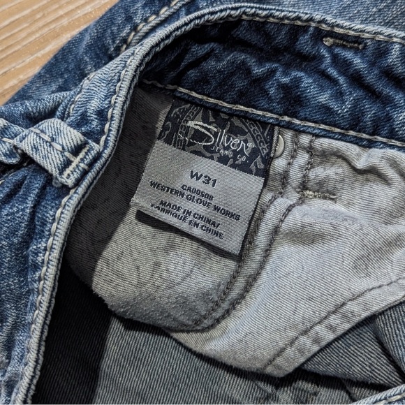 SILVER Jeans Men's Straight Blue Denim - Picture 6 of 10